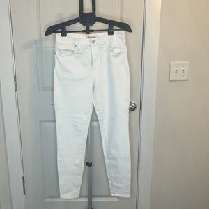 Madewell High Riser Skinny Jeans – White – Size 29